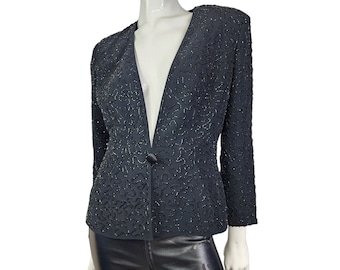 Vintage Oleg Cassini Beaded Blazer S/M