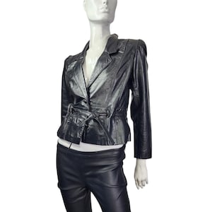 Vintage Winlet Black Leather Jacket XS/Small