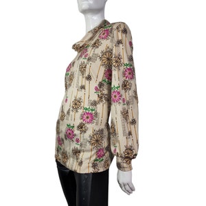 Vintage Floral Stretch Shirt Large