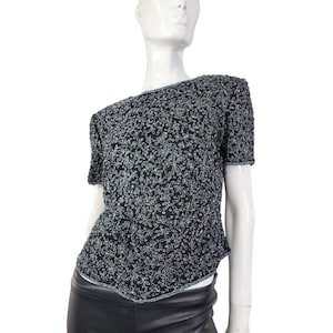 Papell boutique beaded top top