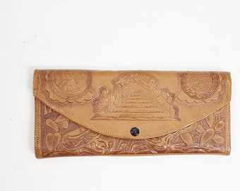 Vintage Mexico Tooled Leather Wallet