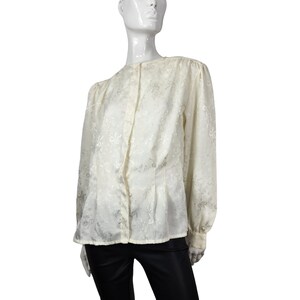 Vintage Soft Apparel Cream Colored Blouse L