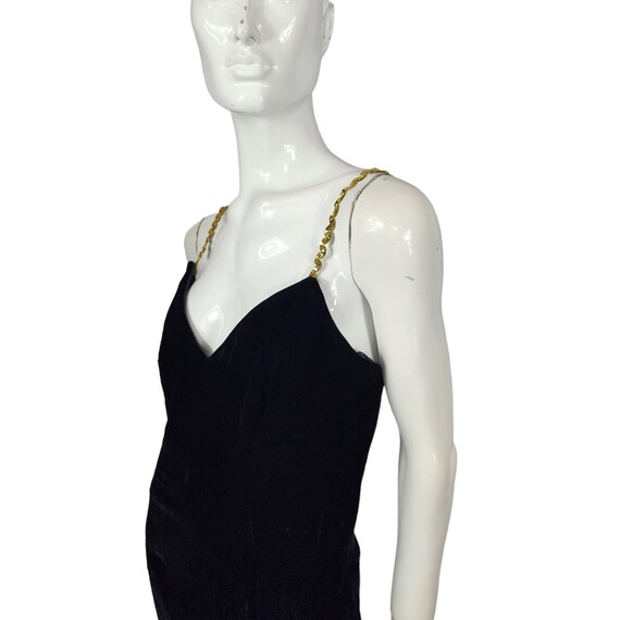 Vintage Morton Myles Black Velvet Dress XS/S - image 2