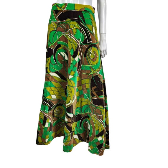 Vintage 60s 70s Martinique London Long Skirt 28 W… - image 6