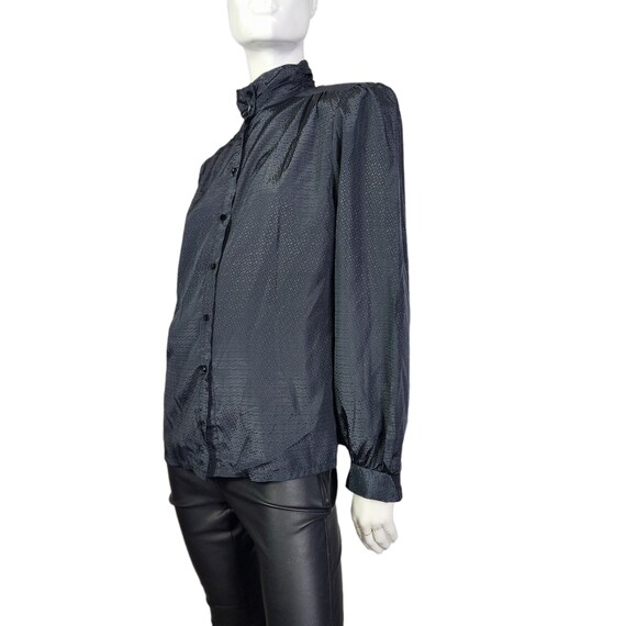 Vintage Judy Bond Black blouse - image 3