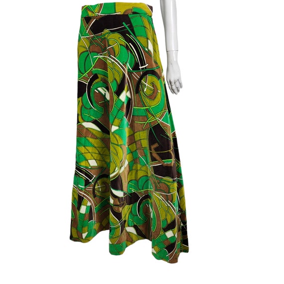 Vintage 60s 70s Martinique London Long Skirt 28 W… - image 4