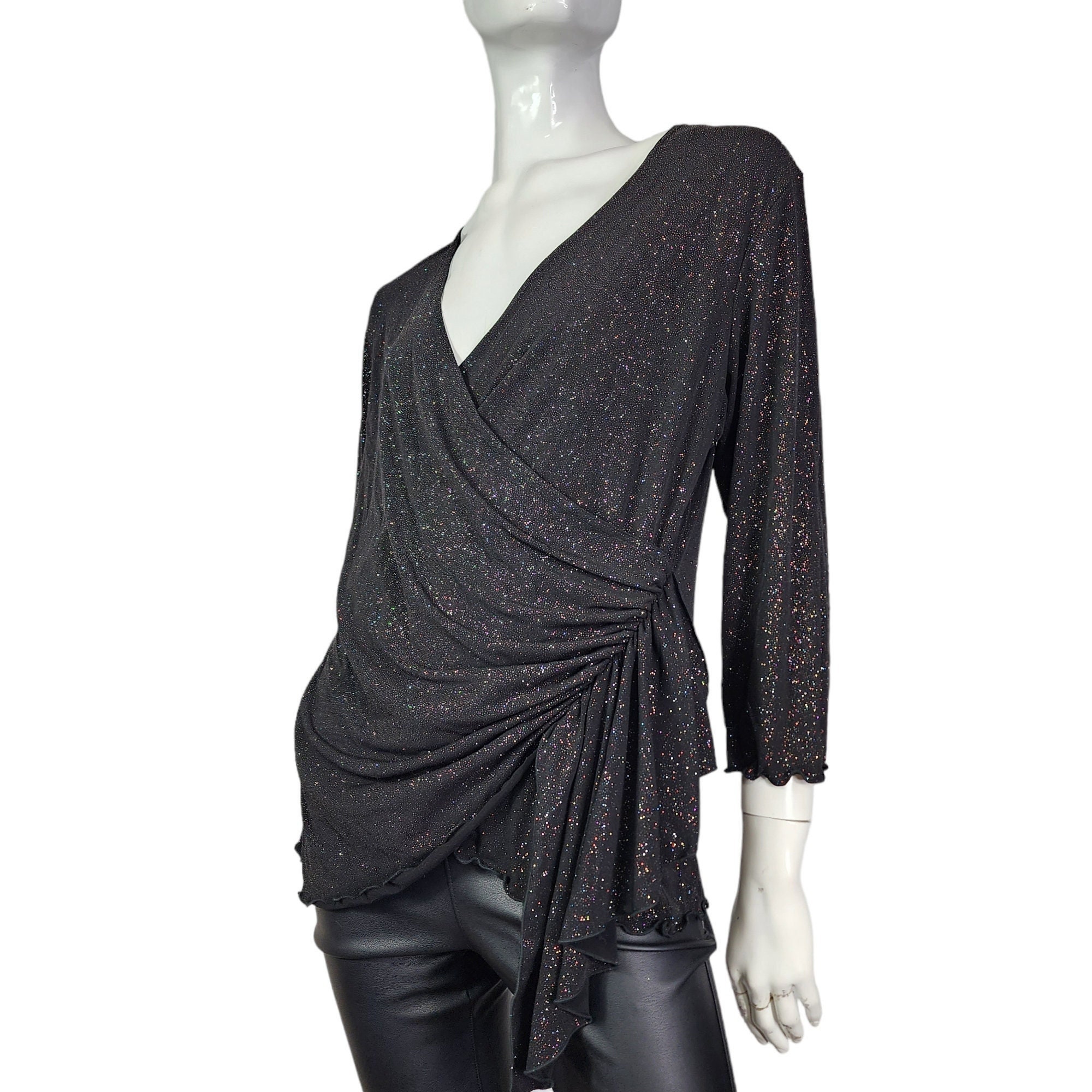 black top with sparkle