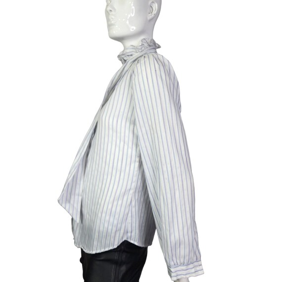 Vintage Stuffed Shirt Brand White Striped Blouse … - image 3