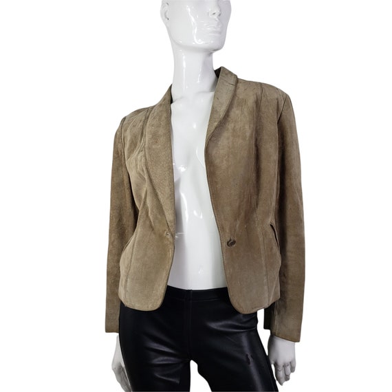 Vintage Avanti Tan Suede Jacket S/M - image 5