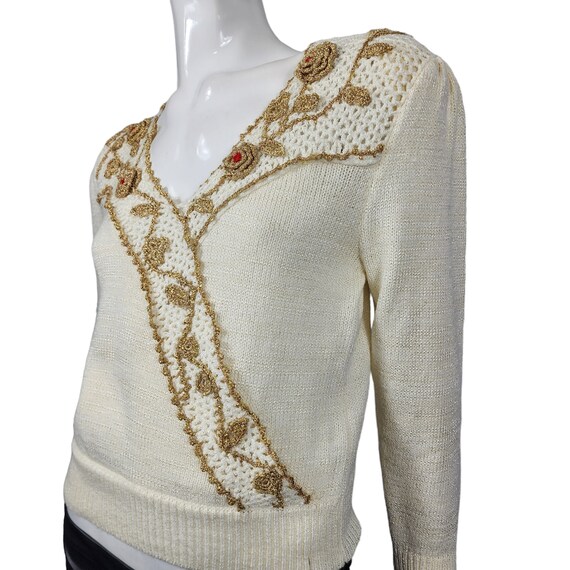 Vintage Knit Sweater Top - image 6