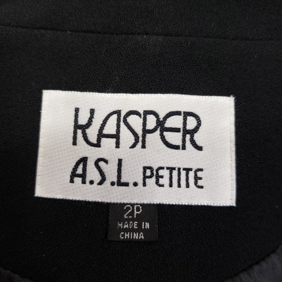 Vintage KASPER ASL Black Long Blazer XS/S - image 2