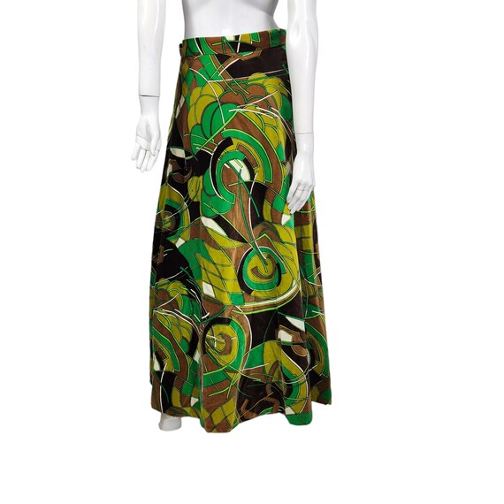 Vintage 60s 70s Martinique London Long Skirt 28 W… - image 5