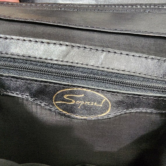 Vintage Sopresa Black Bag handbag shoulder bag - image 7