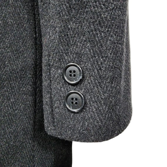 Vintage Jones NY Gray Wool Coat Small - image 4