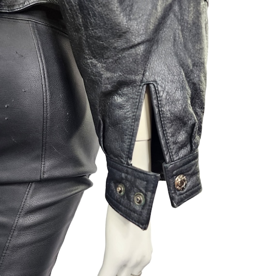 Vintage 80s 90s the New Age Black Leather Jacket M - Etsy Vintage 80s 90s the New Age Black Leather Jacket M - Etsy
