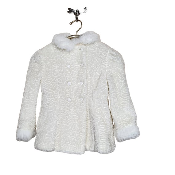 Vintage 70s Girls Kids Faux Fur Jacket Etsy Canada