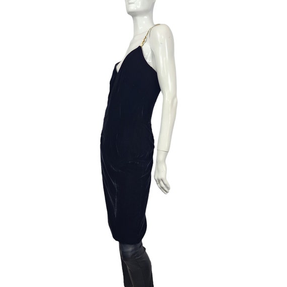 Vintage Morton Myles Black Velvet Dress XS/S - image 5