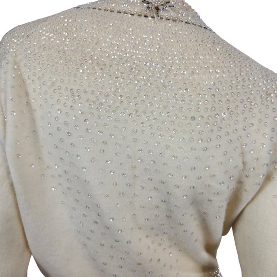 Vintage 50s 60s Sequin Sweater Small - image 3