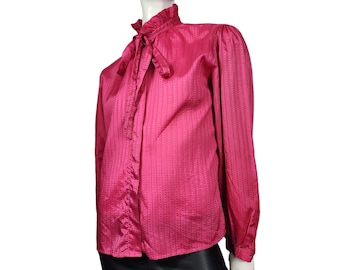 Vintage Jennifer B  Pink Blouse with neck tie