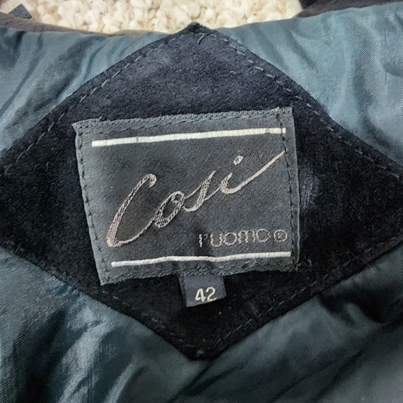 Vintage COSI L'UOMO Leather and Suede Fringe Jack… - image 8