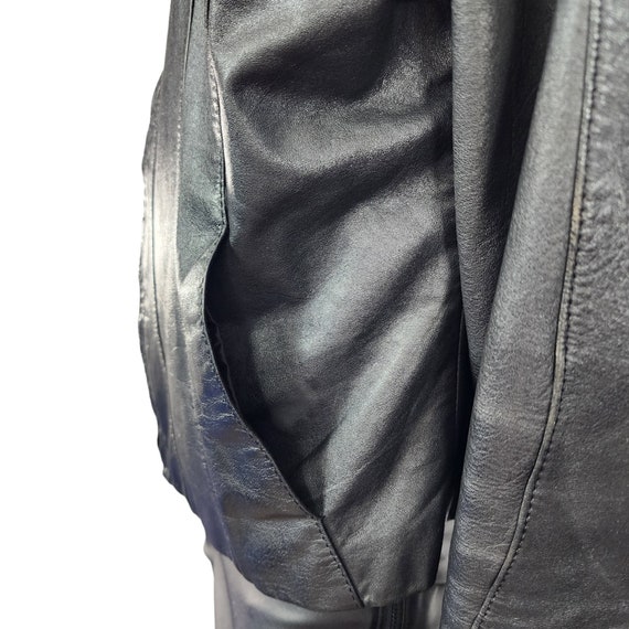 Vintage Golden State  Black Leather Jacket - image 5