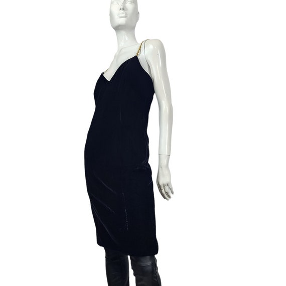 Vintage Morton Myles Black Velvet Dress XS/S - image 9