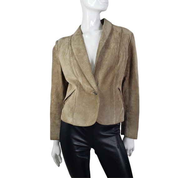 Vintage Avanti Tan Suede Jacket S/M - image 8