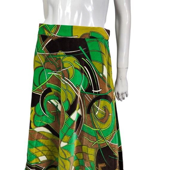 Vintage 60s 70s Martinique London Long Skirt 28 W… - image 3