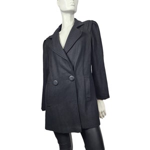 Vintage Black Wool Coat