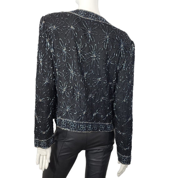 Vintage 90s Cote d' Azur Beaded Jacket Blazer - image 8