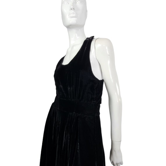 Vintage Black Velvet Dress - image 7