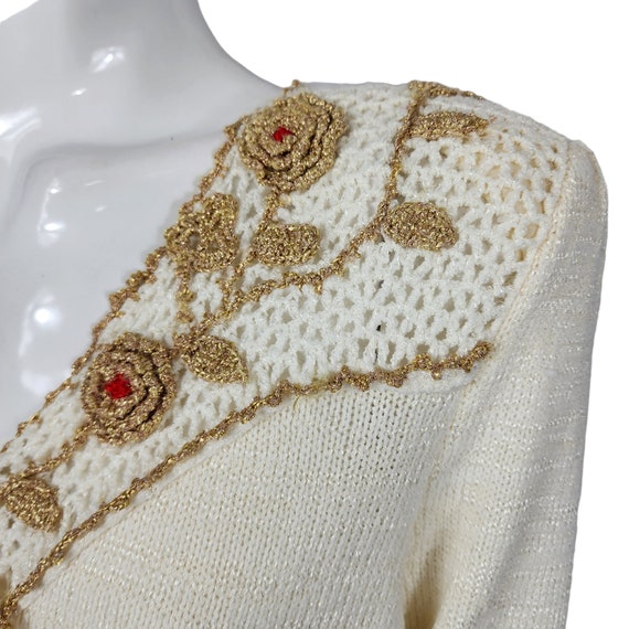 Vintage Knit Sweater Top - image 8