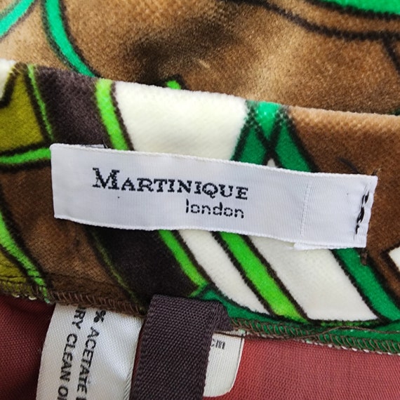 Vintage 60s 70s Martinique London Long Skirt 28 W… - image 7