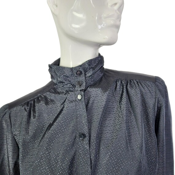 Vintage Judy Bond Black blouse - image 7