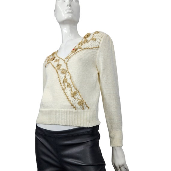 Vintage Knit Sweater Top - image 1