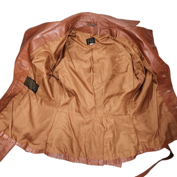 Vintage 70s Leather Jacket Small - image 3