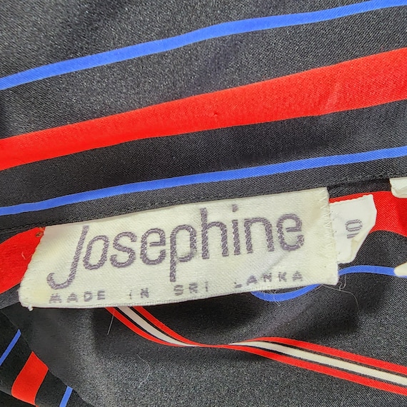 Vintage Josephine Striped Blouse Medium - image 9