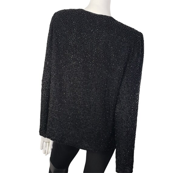 Black beaded jacket blazer - image 5