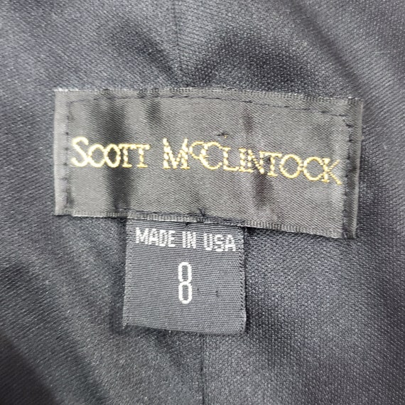 Vintage Scott McClintock Velvet Chiffon Dress Sma… - image 5