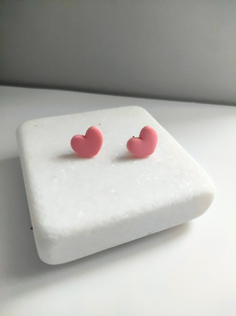 Heart stud earrings, Heart earrings stud, earrings for her, Hypoallergenic earrings, Heart studs, Cute studs small stud earrings small