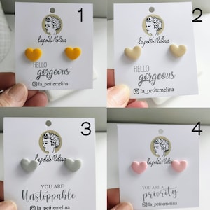 Heart stud earrings, Heart earrings stud, earrings for her, Hypoallergenic earrings, Heart studs, Cute studs small stud earrings small