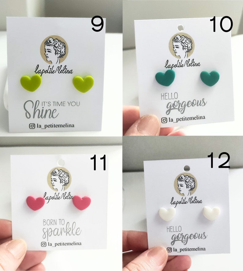 Heart stud earrings, Heart earrings stud, earrings for her, Hypoallergenic earrings, Heart studs, Cute studs small stud earrings small