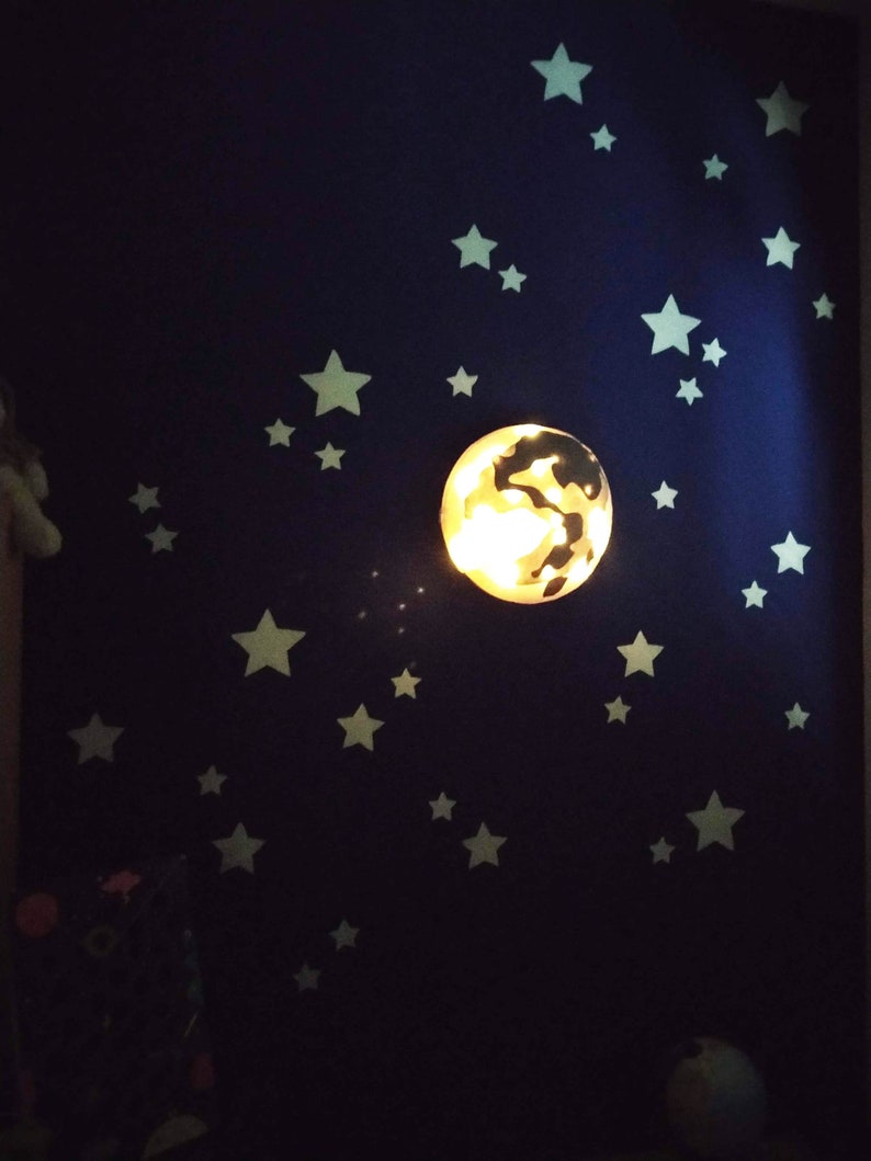 Moon decor for kid Kids wall lamp Moon night light for the nursery