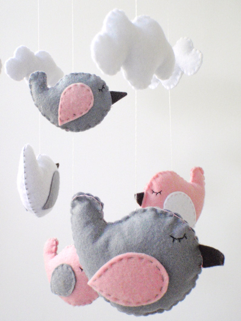 Baby Mobile Birds / Birds Baby Mobile / Baby Crib Mobile / Etsy