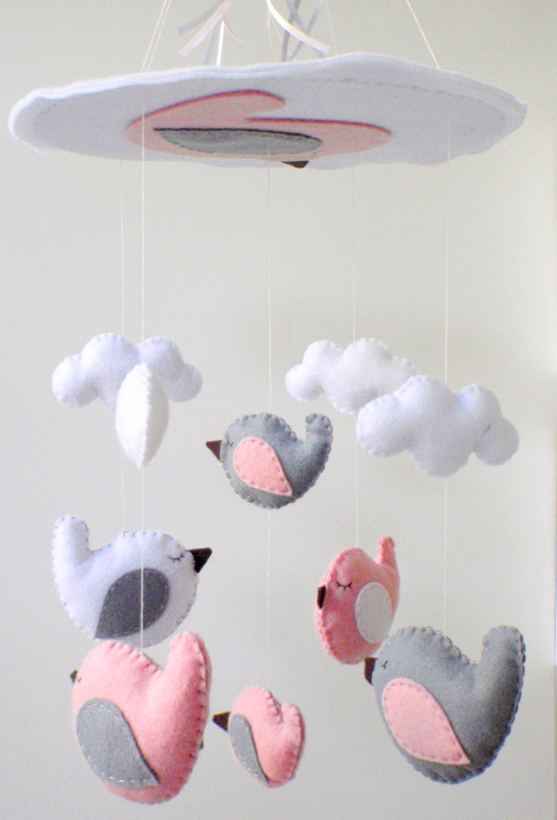Baby Mobile Birds / Birds Baby Mobile / Baby Crib Mobile / Etsy