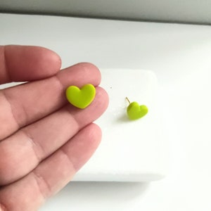 Heart stud earrings, Heart earrings stud, earrings for her, Hypoallergenic earrings, Heart studs, Cute studs small stud earrings small