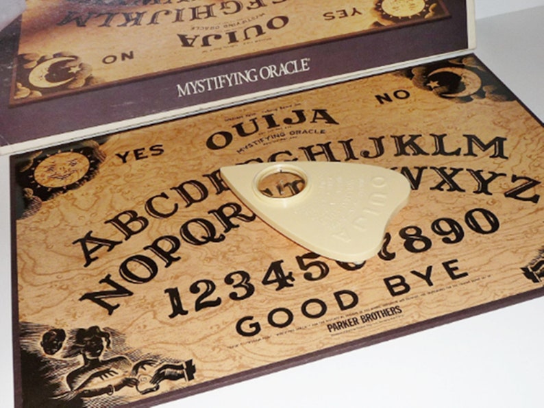 Vintage Ouija Board Game Mystifying Oracle Parker Brothers Complete 1972 1992 William Fuld Talking Set