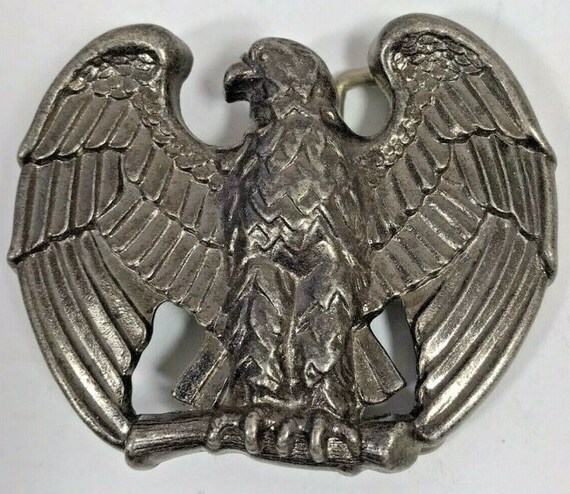 Vintage Avon Magestic Bald Eagle Buckle Patriotic… - image 2