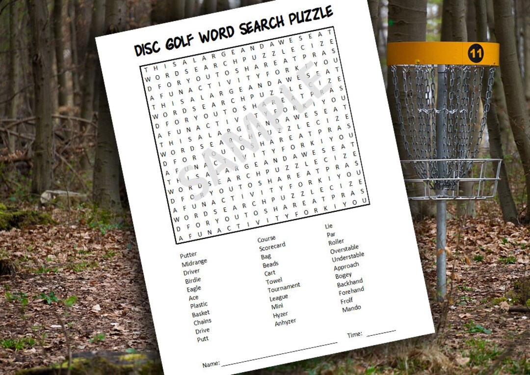 Disc Golf Word Search and Crossword Puzzle Set DIGITAL FILE Etsy Disc Golf Word Search and Crossword Puzzle Set DIGITAL FILE Etsy