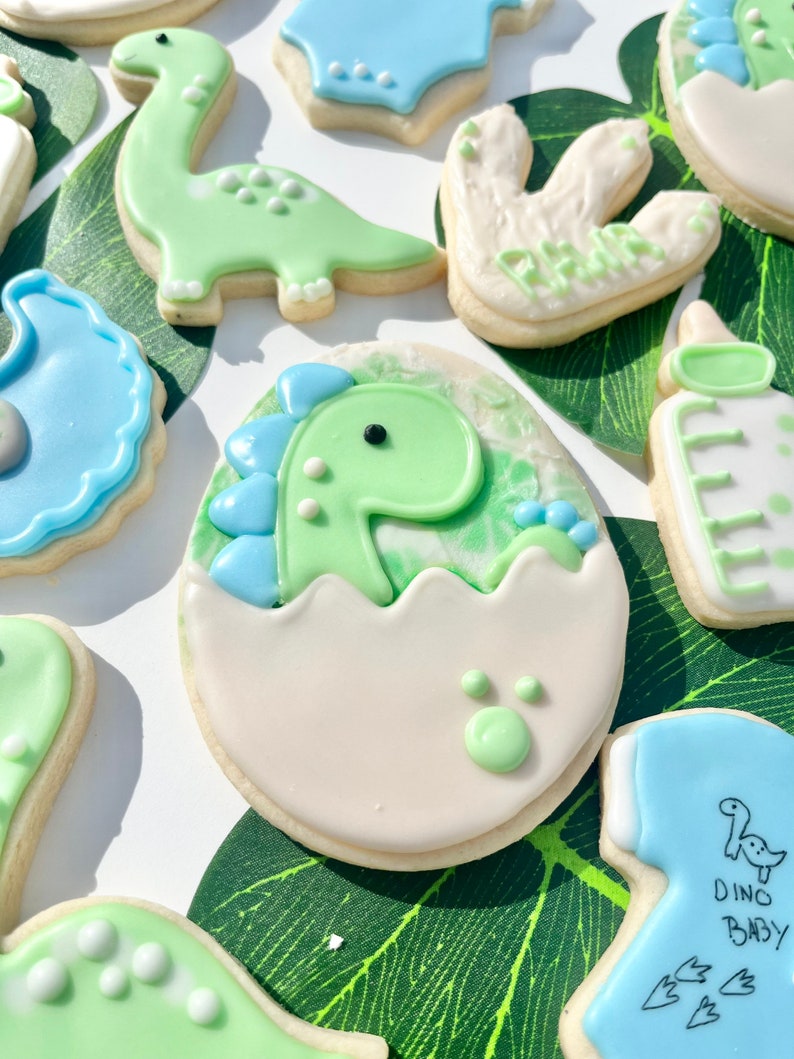 Baby Dino Sugar Cookie One Dozen image 2